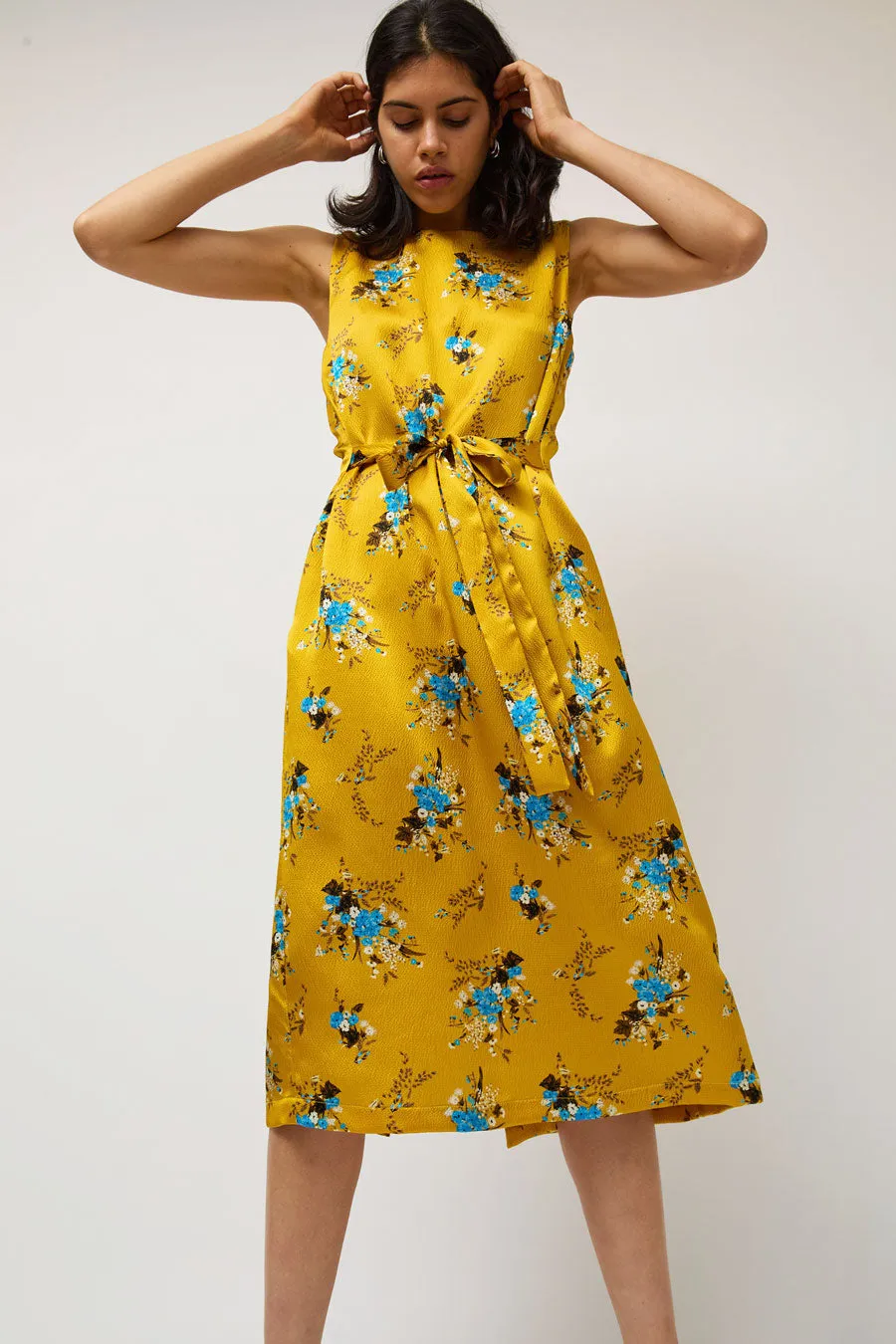 No.6 Mona Dress in Yellow and Blue Floral sold by No. 6 product image thumbnail 4