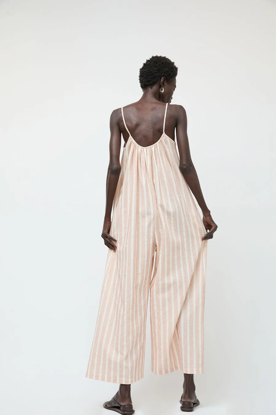 No.6 Eve Jumpsuit in Coral Stripe sold by No. 6 product image thumbnail 5