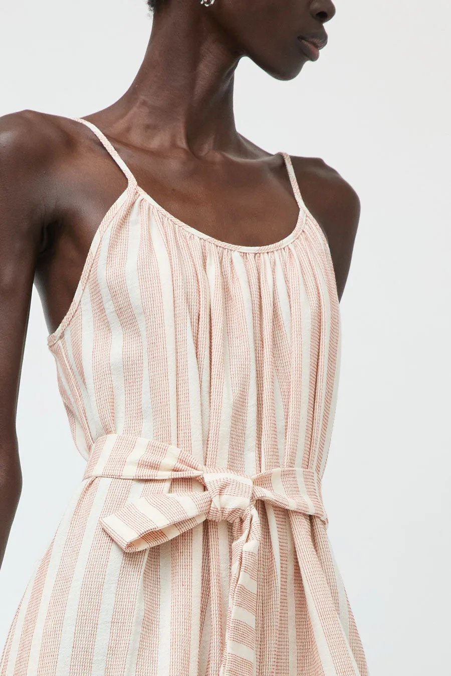 No.6 Eve Jumpsuit in Coral Stripe sold by No. 6 product image thumbnail 2