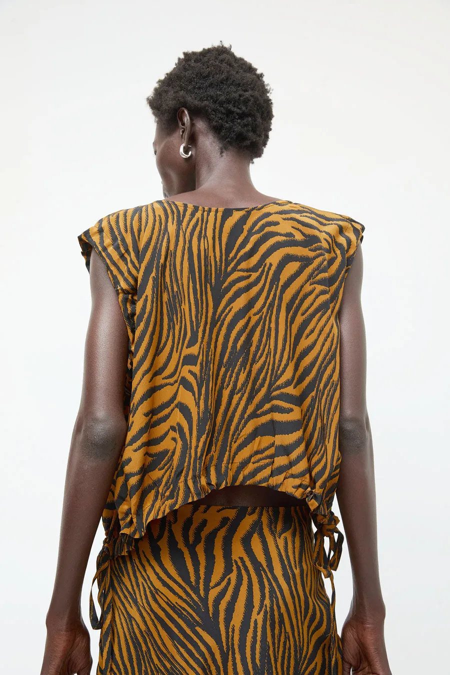 No.6 Anabel Top in Brown and Black Zebra sold by No. 6 product image thumbnail 5