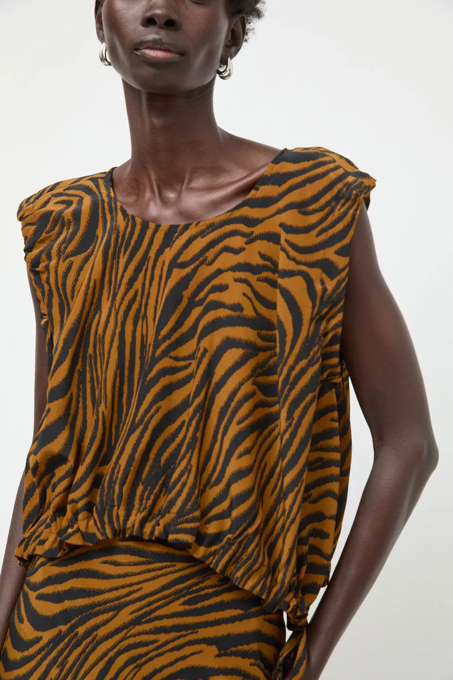 No.6 Anabel Top in Brown and Black Zebra sold by No. 6 product image thumbnail 3