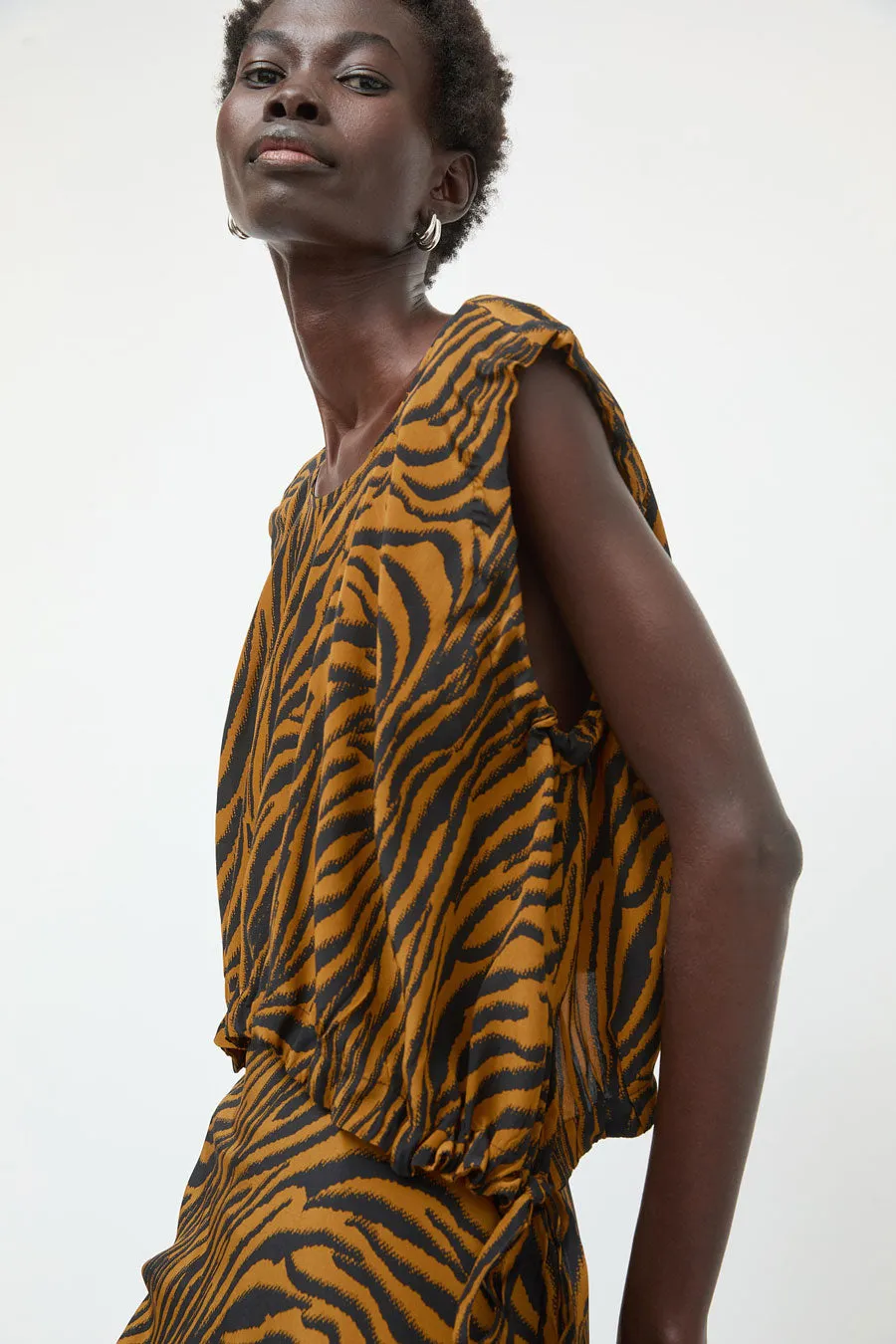 No.6 Anabel Top in Brown and Black Zebra sold by No. 6 product image thumbnail 4