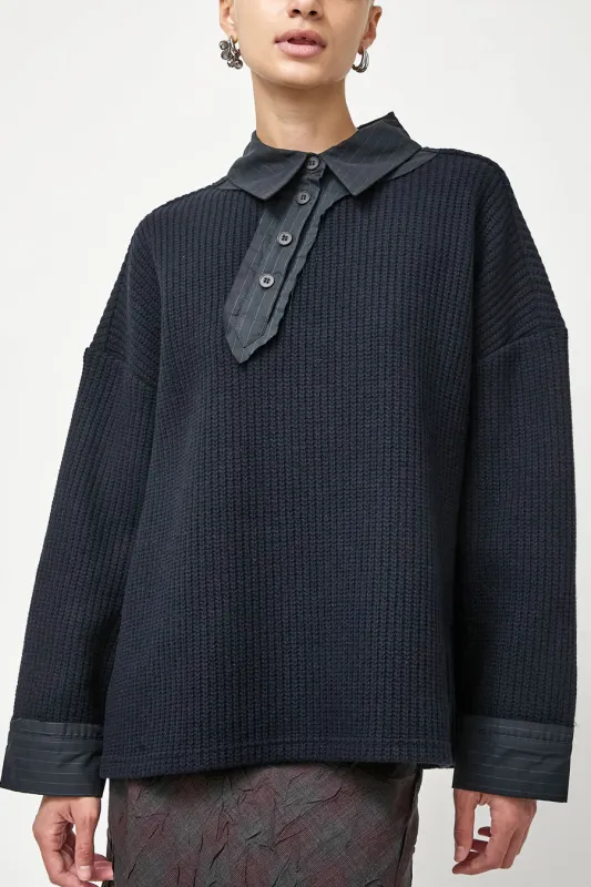 Rave Review Max Top in Navy made by No. 6
