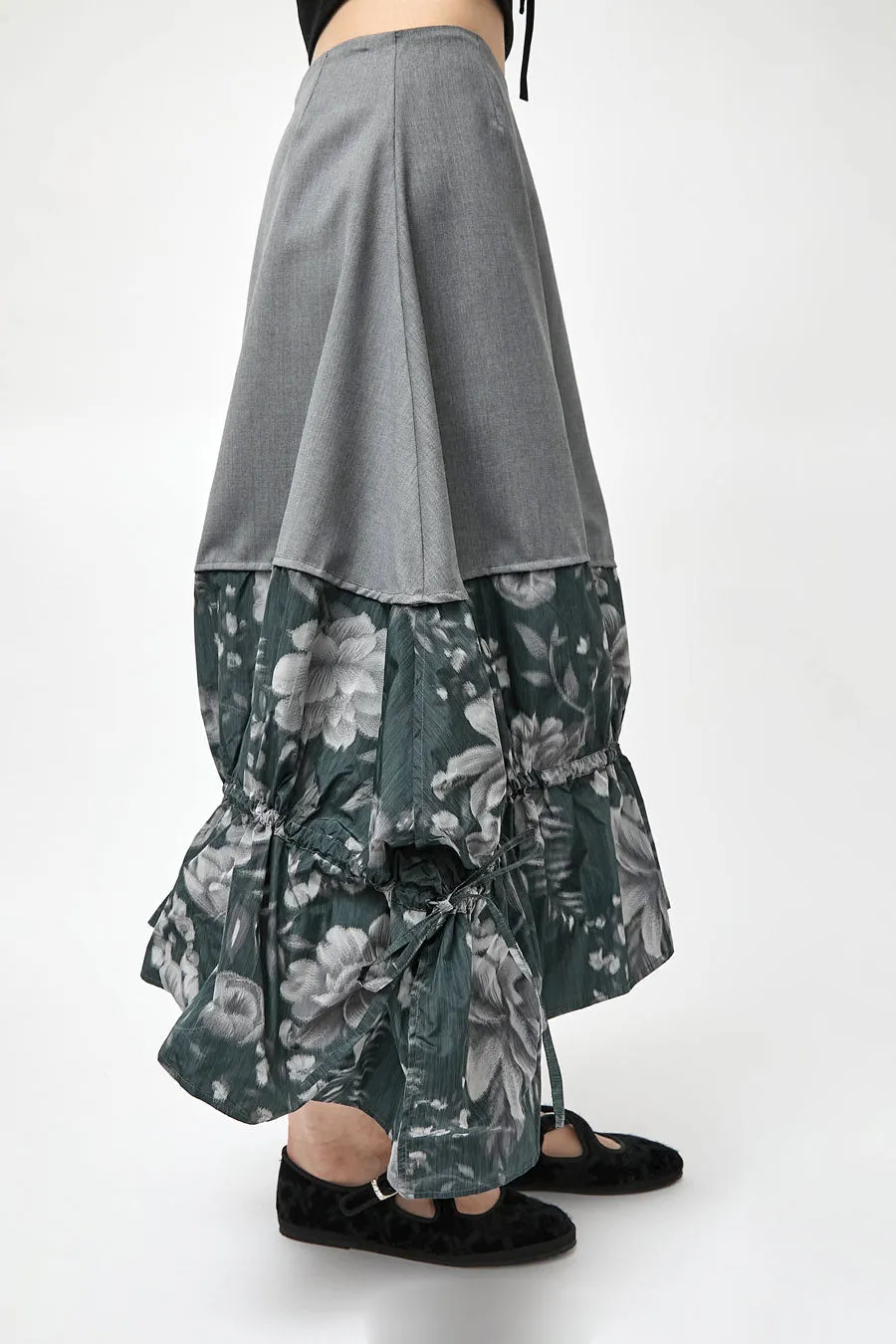 Rave Review Vita Skirt in Grey and Black Floral sold by No. 6 product image thumbnail 2