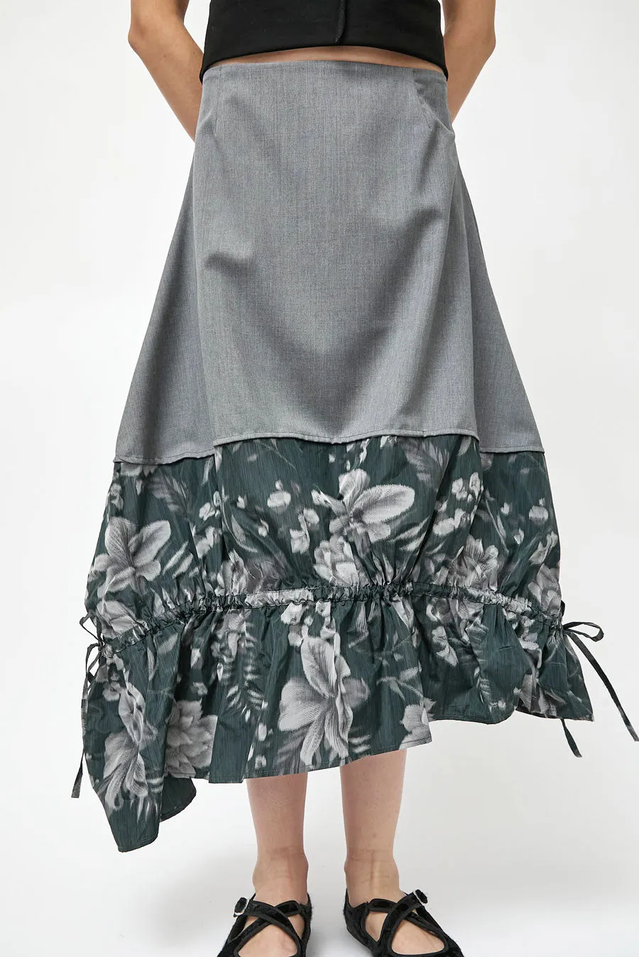 Rave Review Vita Skirt in Grey and Black Floral sold by No. 6 product image thumbnail 3