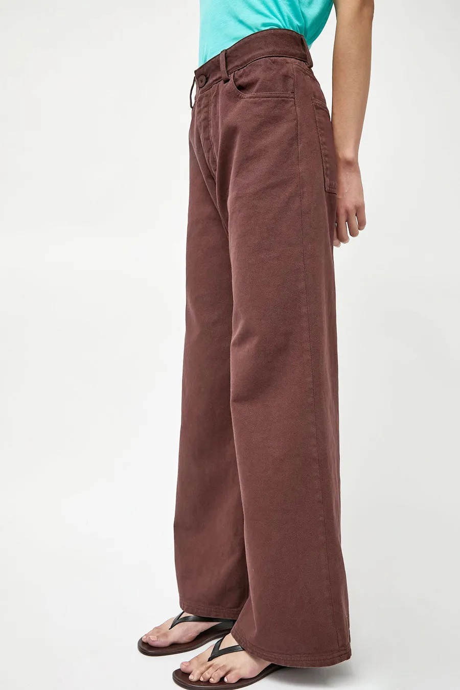 Baserange Tajo Pants Wide in Cata Brown sold by No. 6 product image thumbnail 2