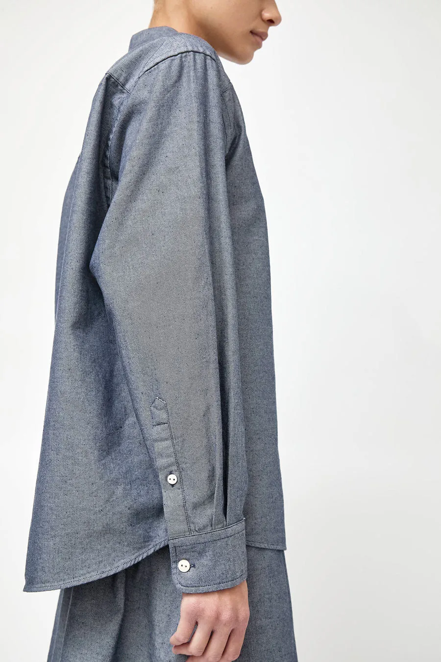 Baserange Bent Shirt in Dark Denim sold by No. 6 product image thumbnail 4