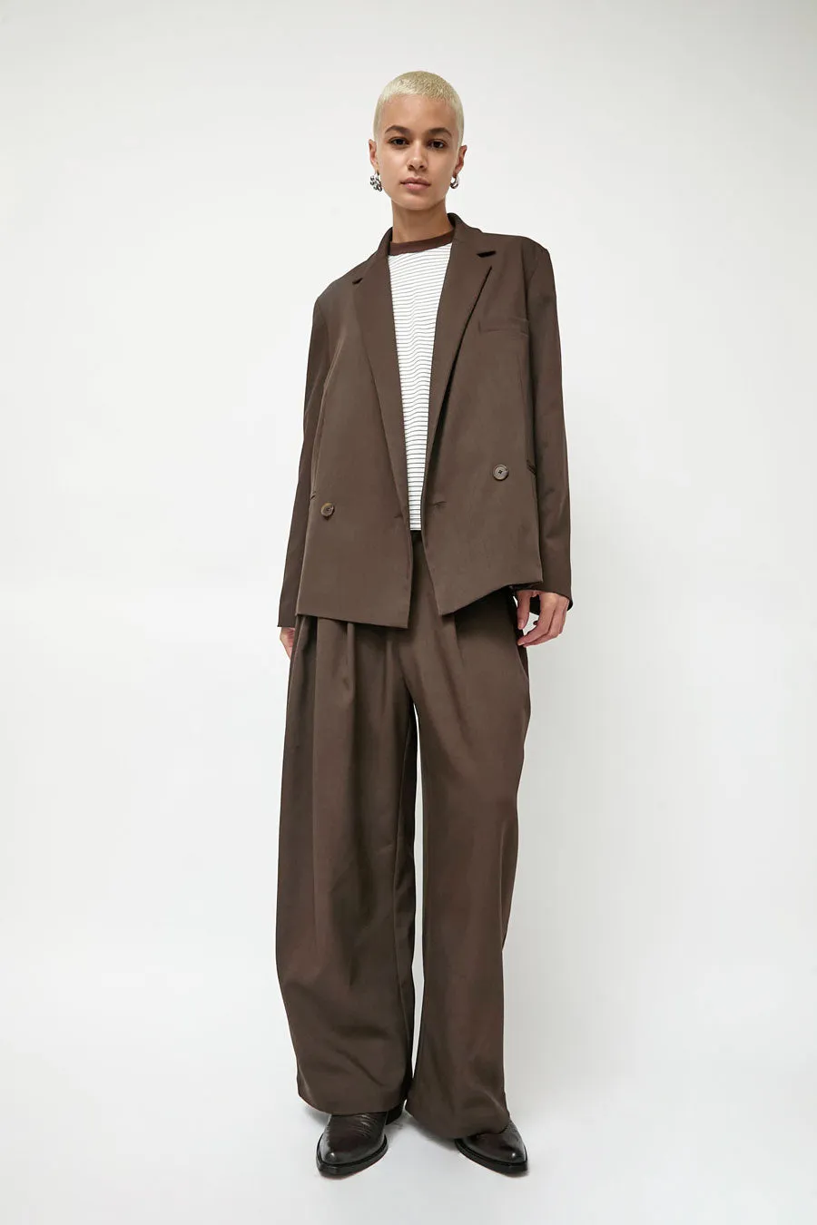 No.6 Holland Pant in Chocolate sold by No. 6