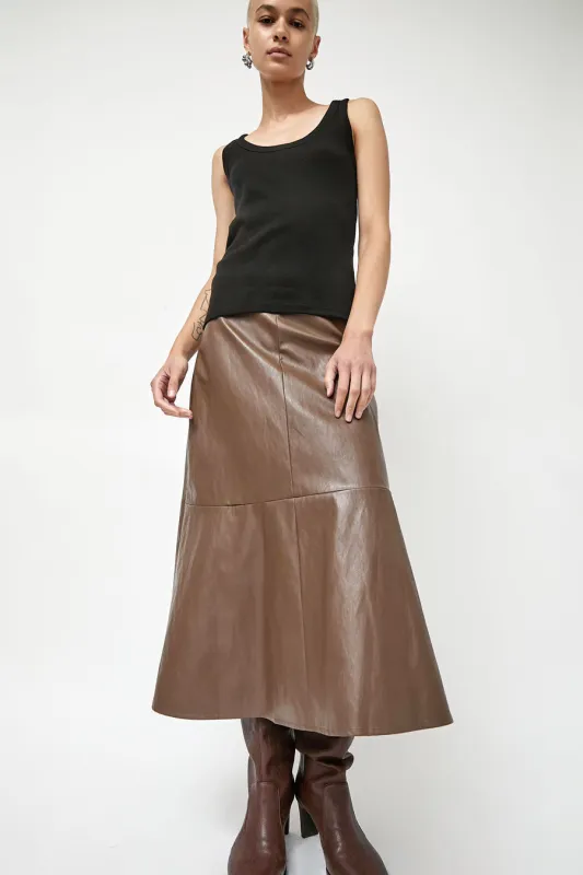 No.6 Wren Skirt in Cocoa made by No. 6