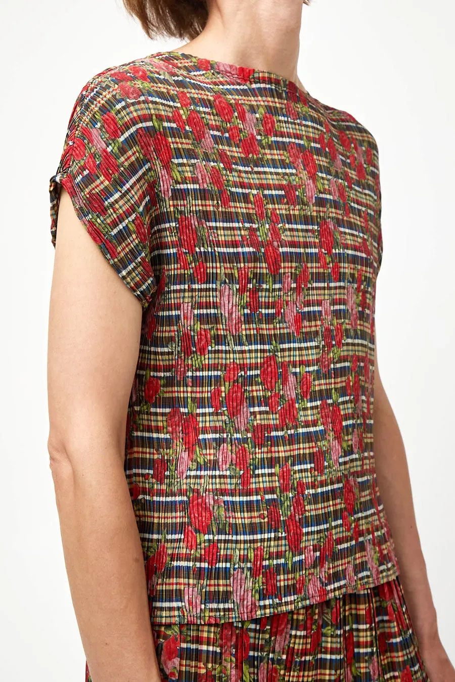 No.6 Nico Top in Rose Plaid sold by No. 6 product image thumbnail 2
