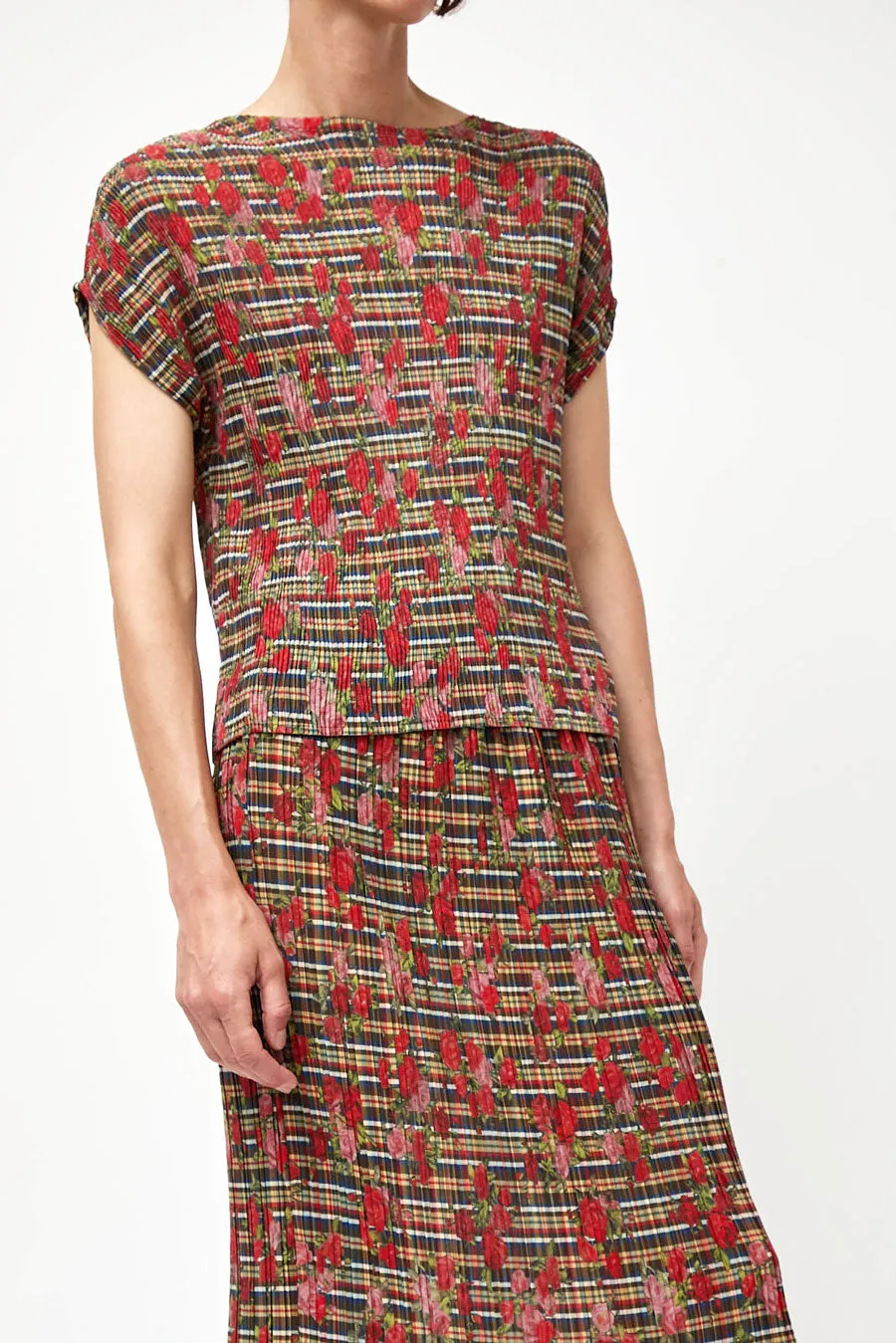No.6 Nico Top in Rose Plaid sold by No. 6 product image thumbnail 3