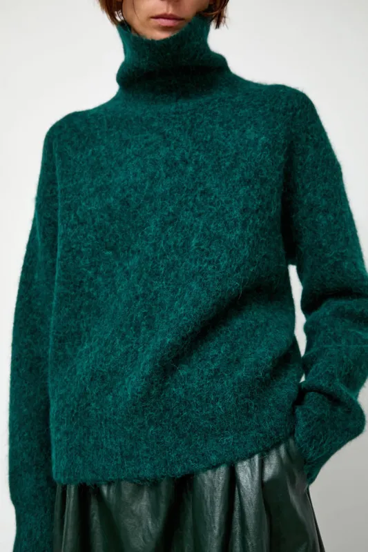 No.6 Miles Sweater in Forest made by No. 6