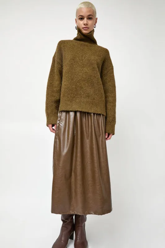 No.6 Mel Skirt in Olive made by No. 6