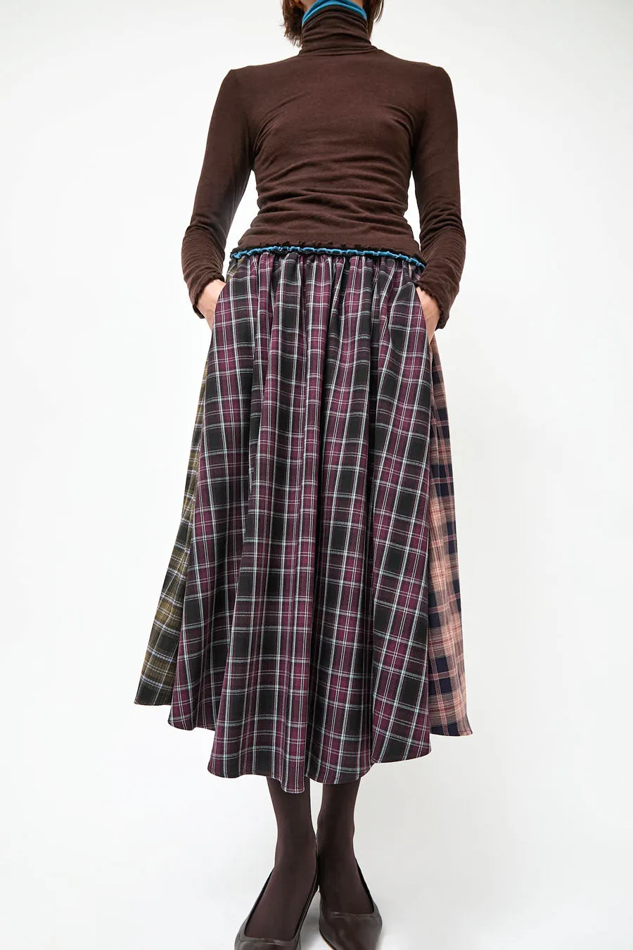 No.6 Lee Skirt in Plaid Combo sold by No. 6 product image thumbnail 3