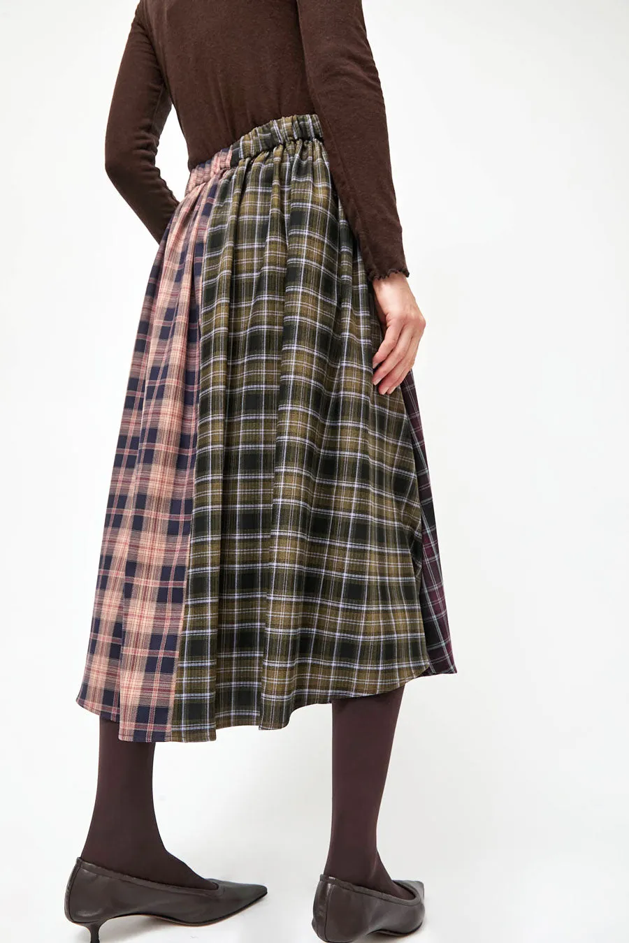 No.6 Lee Skirt in Plaid Combo sold by No. 6 product image thumbnail 2