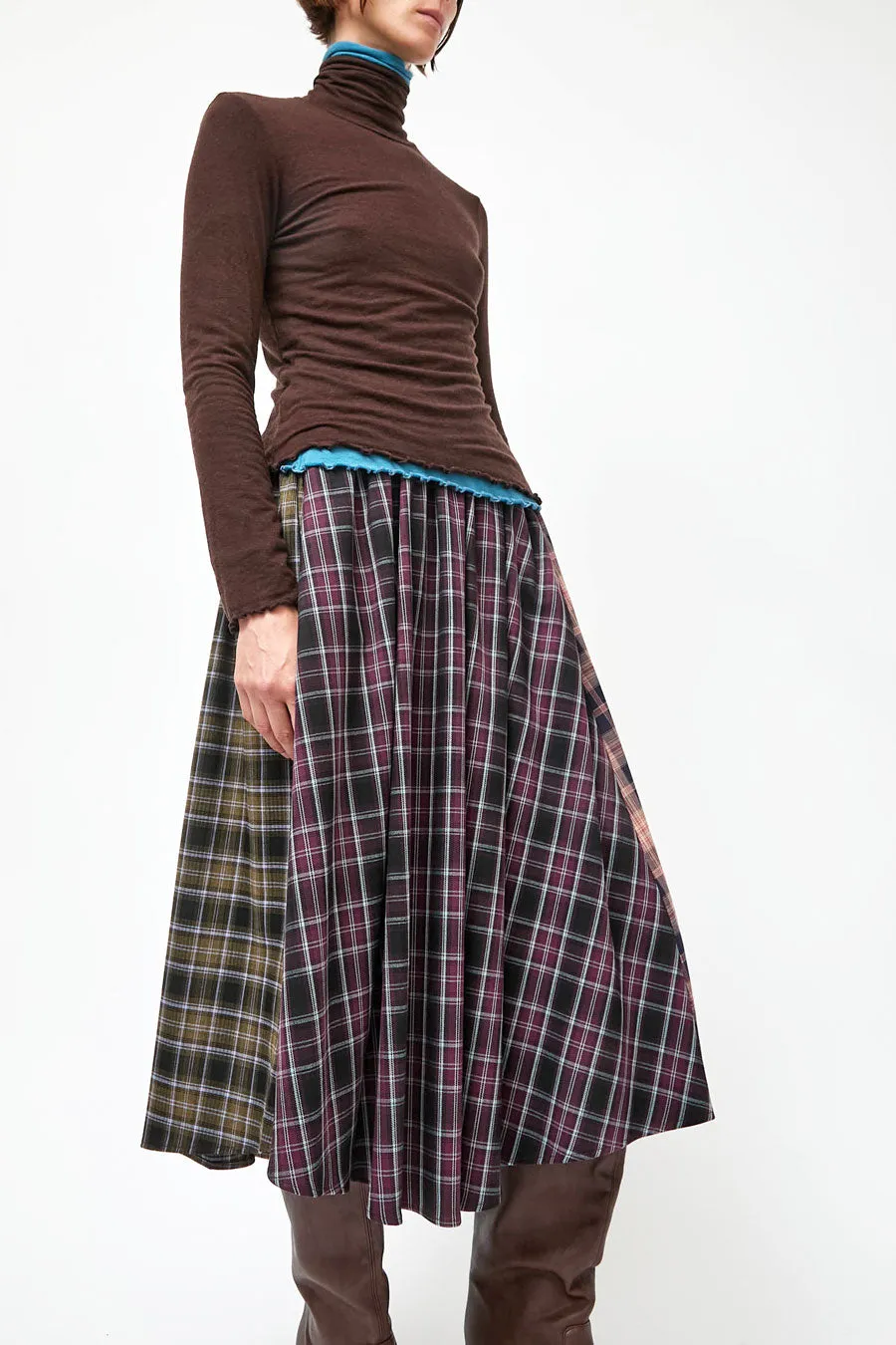 No.6 Lee Skirt in Plaid Combo sold by No. 6 product image thumbnail 4