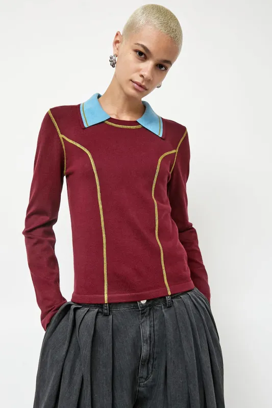 No.6 Lainey Top in Merlot made by No. 6