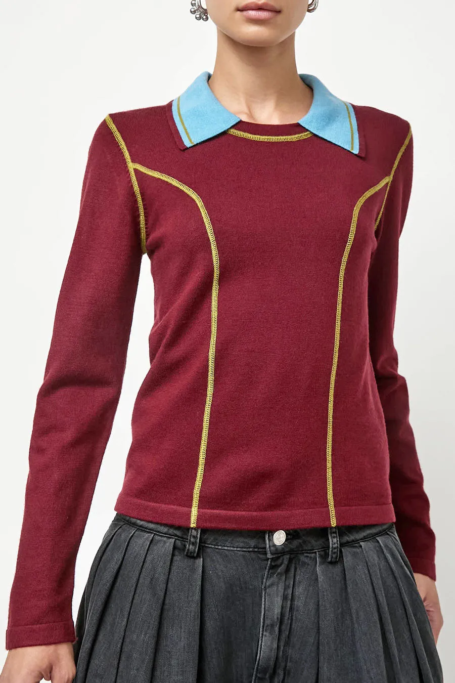 No.6 Lainey Top in Merlot sold by No. 6 product image thumbnail 3
