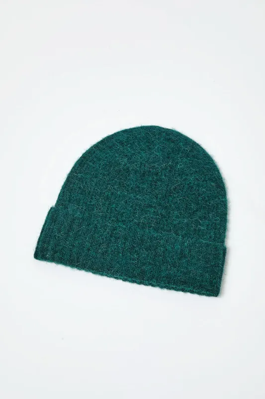 No.6 Knit Beanie in Forest made by No. 6