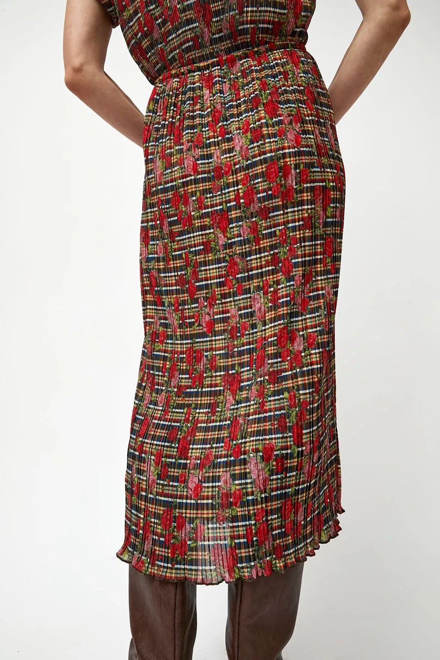 No.6 Hiroko Skirt in Rose Plaid sold by No. 6 product image thumbnail 5