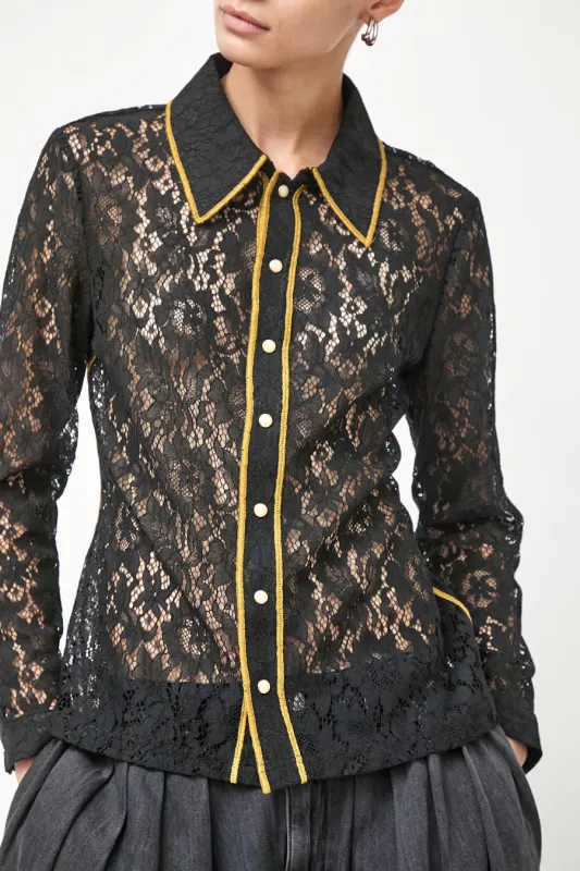No.6 Anaise Top in Black made by No. 6