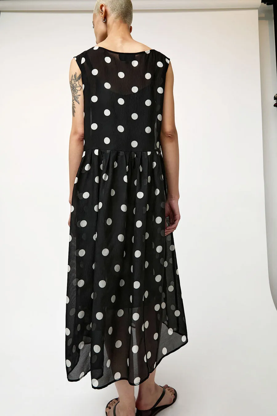 No.6 Audrey Dress in Black with White Dot sold by No. 6 product image thumbnail 5