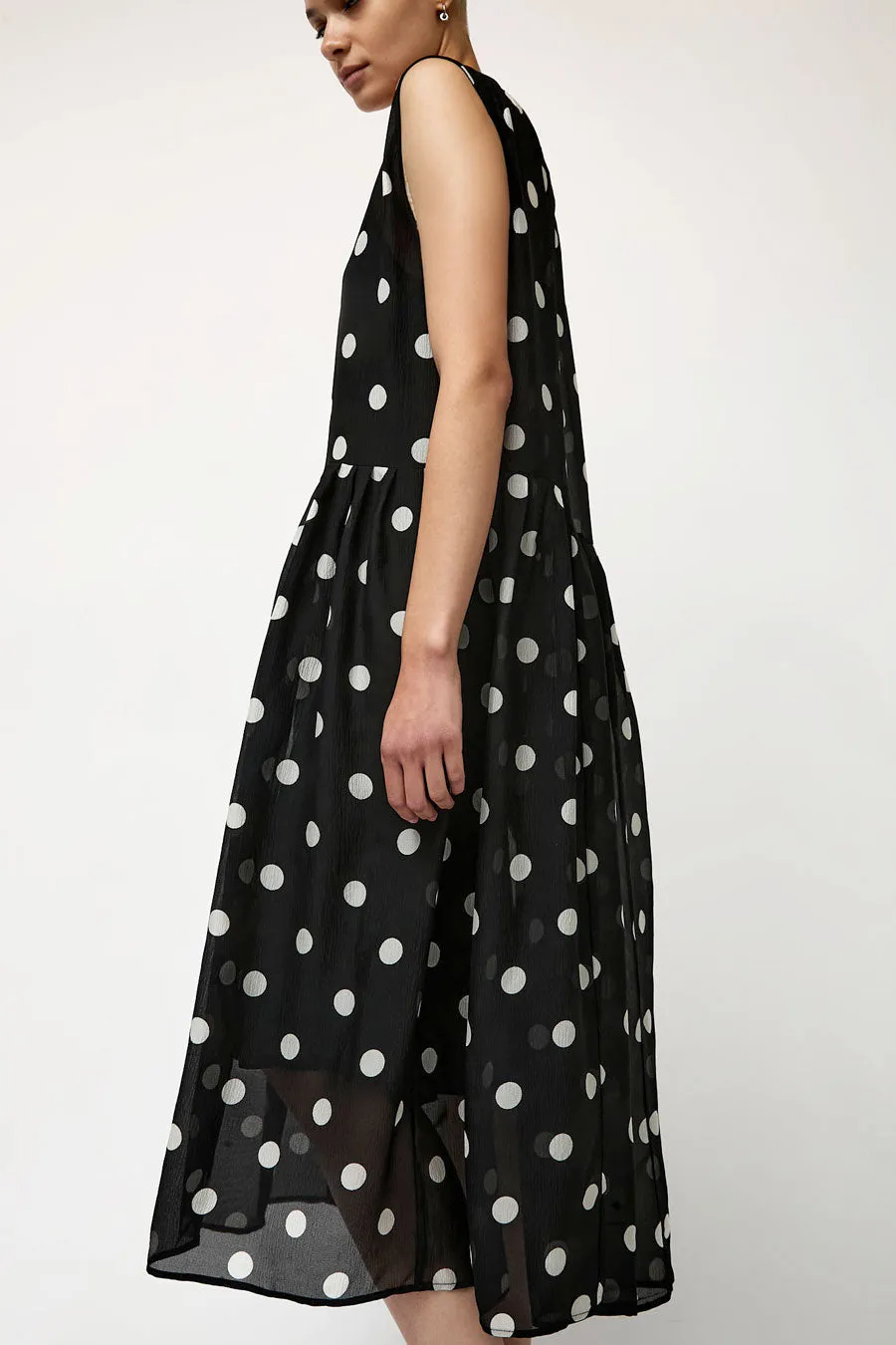 No.6 Audrey Dress in Black with White Dot sold by No. 6 product image thumbnail 2