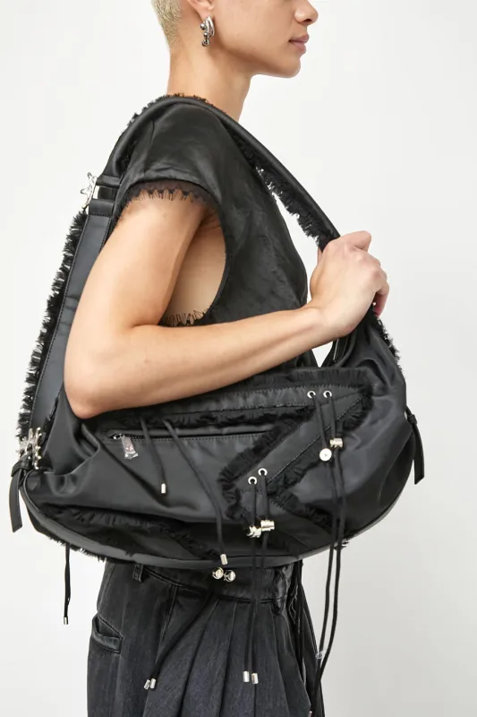 Collina Strada x Stand Oil Star Mushy Bag in Black made by Collina Strada