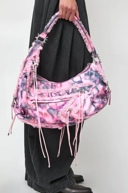 Collina Strada x Stand Oil Star Mushy Bag in Pink Barbed Floral made by Collina Strada
