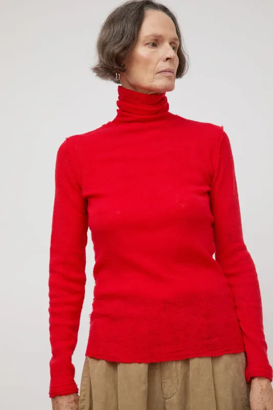 Guðrun & Guðrun Bjørk Turtleneck in Red made by No. 6