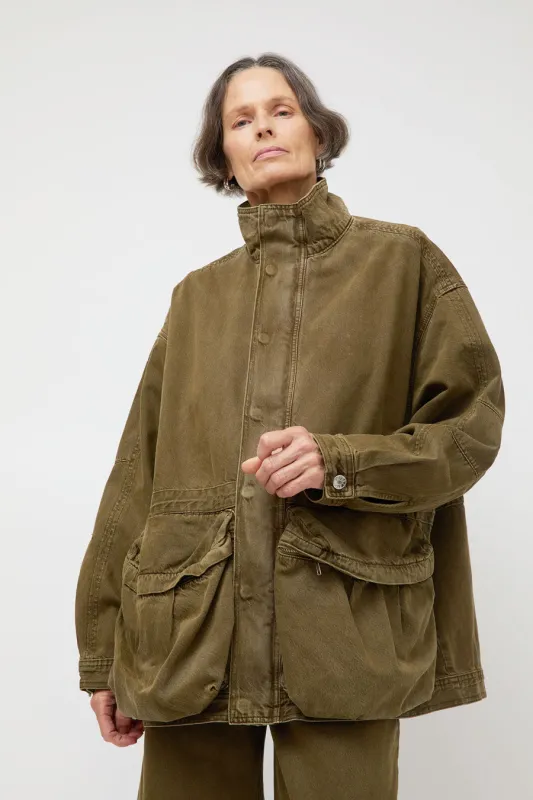 Dala Mountain Jacket in Dark Olive made by Dala