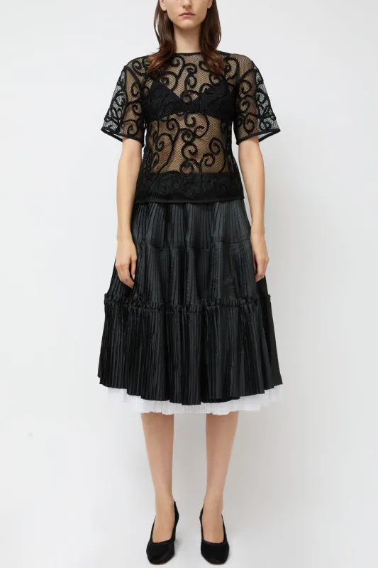 Nikki Chasin Octave Skirt in Black made by Nikki Chasin