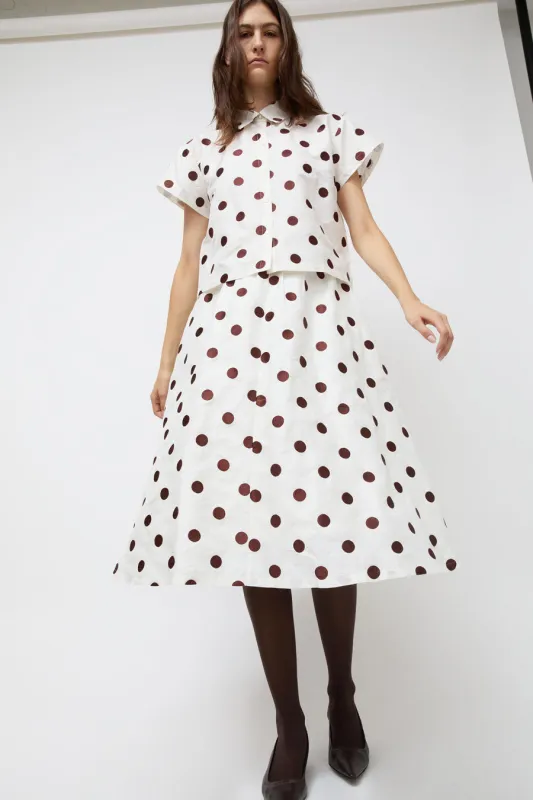 Nikki Chasin Play Skirt in Caffe Dot made by Nikki Chasin