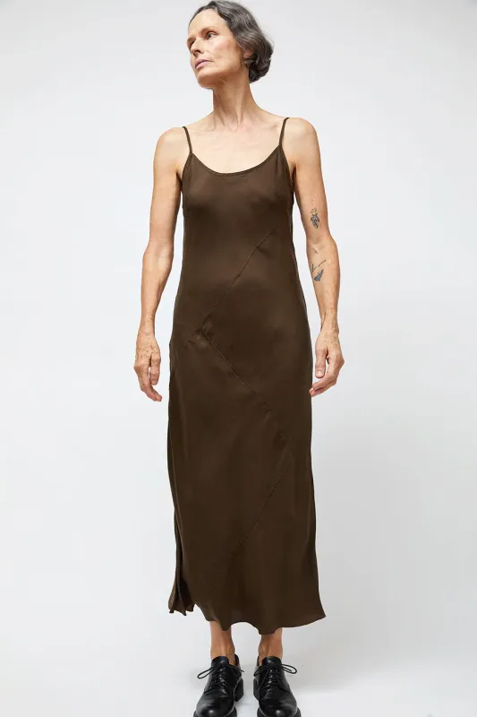 Lauren Manoogian Bias Dress in Olive made by Lauren Manoogian