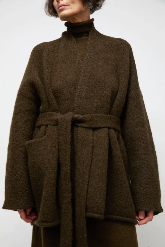 Lauren Manoogian Coto Cardigan in Olive made by Lauren Manoogian