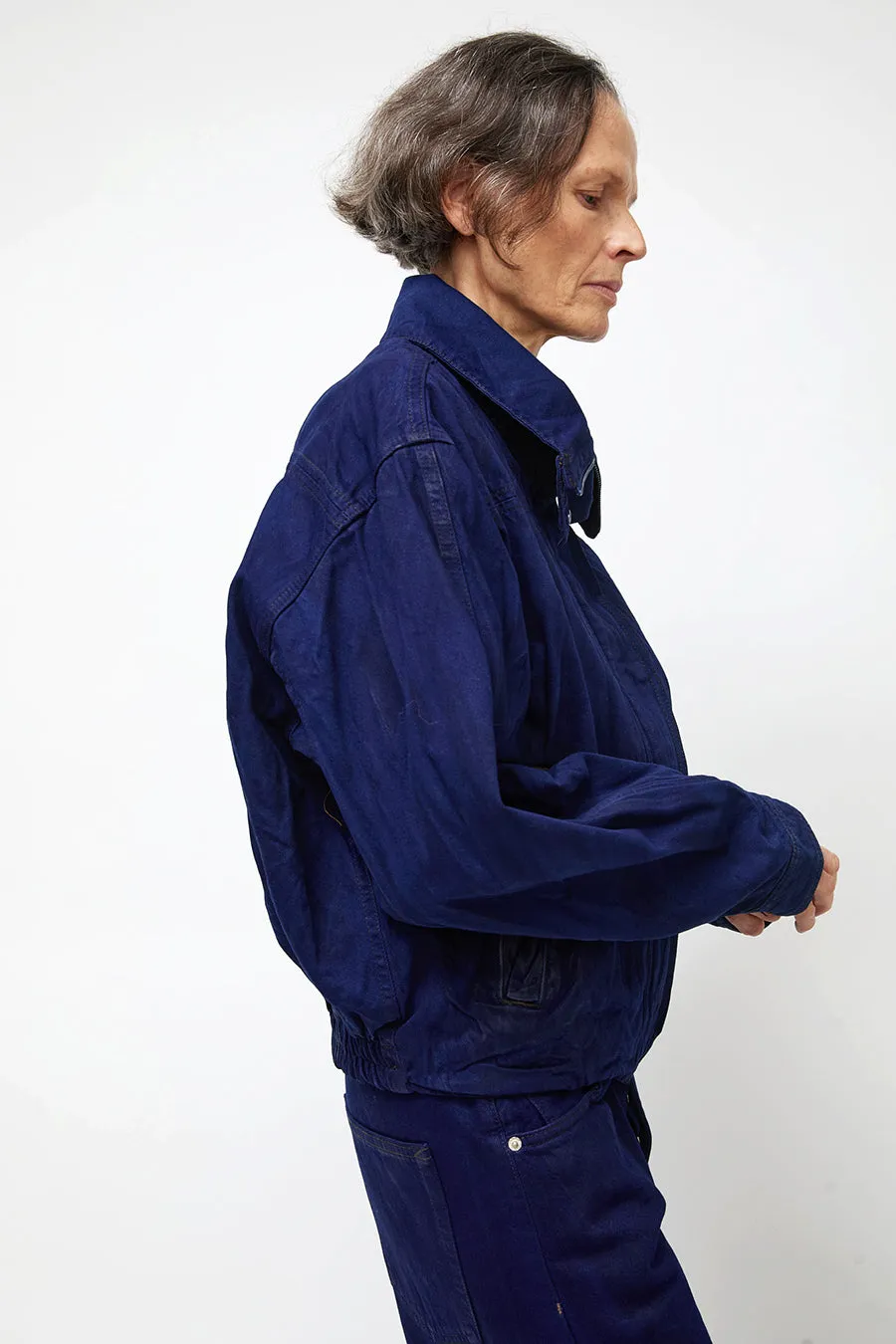 Dala Funnel Jacket in Deep Sea Crackle sold by No. 6 product image thumbnail 2