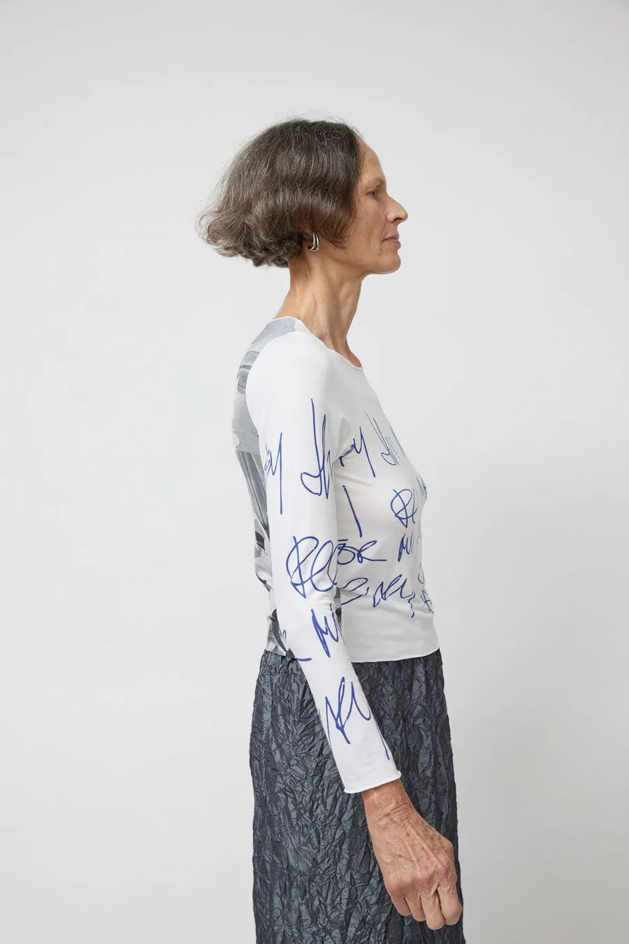 Vladimir Karaleev Long Sleeve Print Top in Mount sold by No. 6 product image thumbnail 3