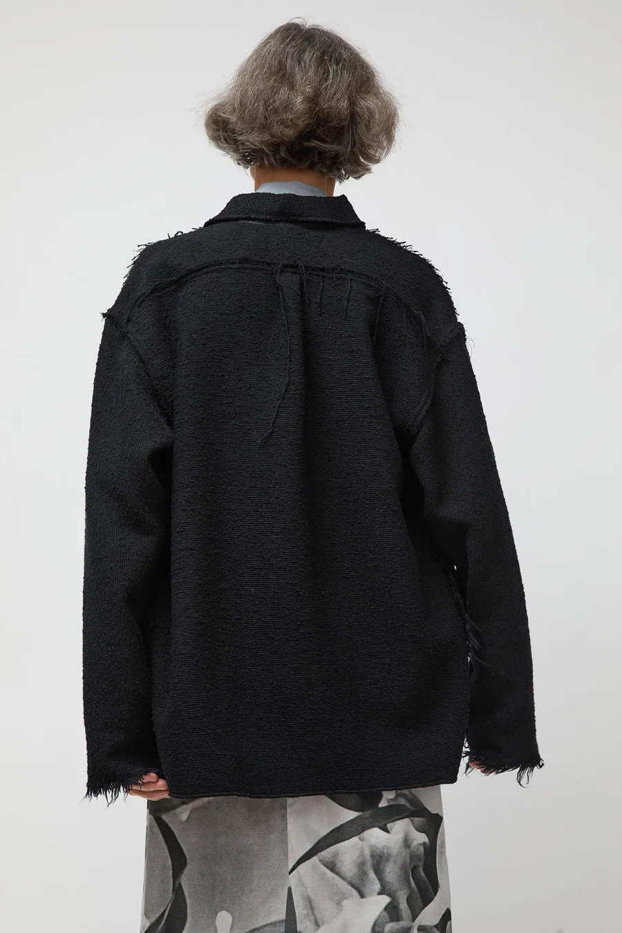 Vladimir Karaleev Shirt Jacket in Black sold by No. 6 product image thumbnail 5