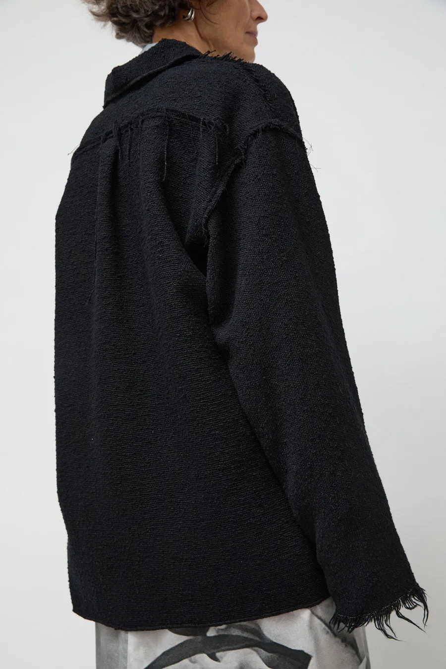 Vladimir Karaleev Shirt Jacket in Black sold by No. 6 product image thumbnail 2