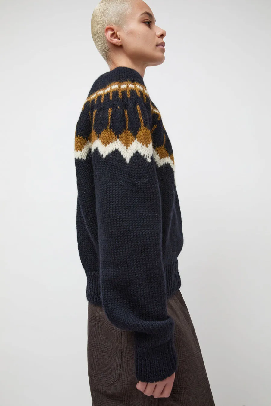 YMC Mini Jeepster Knit in Navy Multi sold by No. 6 product image thumbnail 2