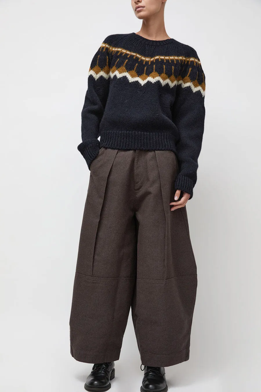 YMC Mini Jeepster Knit in Navy Multi sold by No. 6 product image thumbnail 5