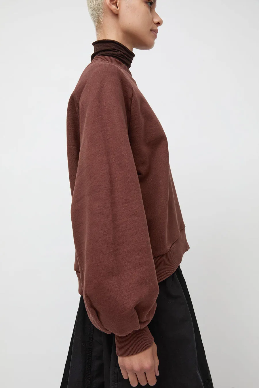 YMC Bellow Sleeve Sweatshirt in Dark Brown sold by No. 6 product image thumbnail 4