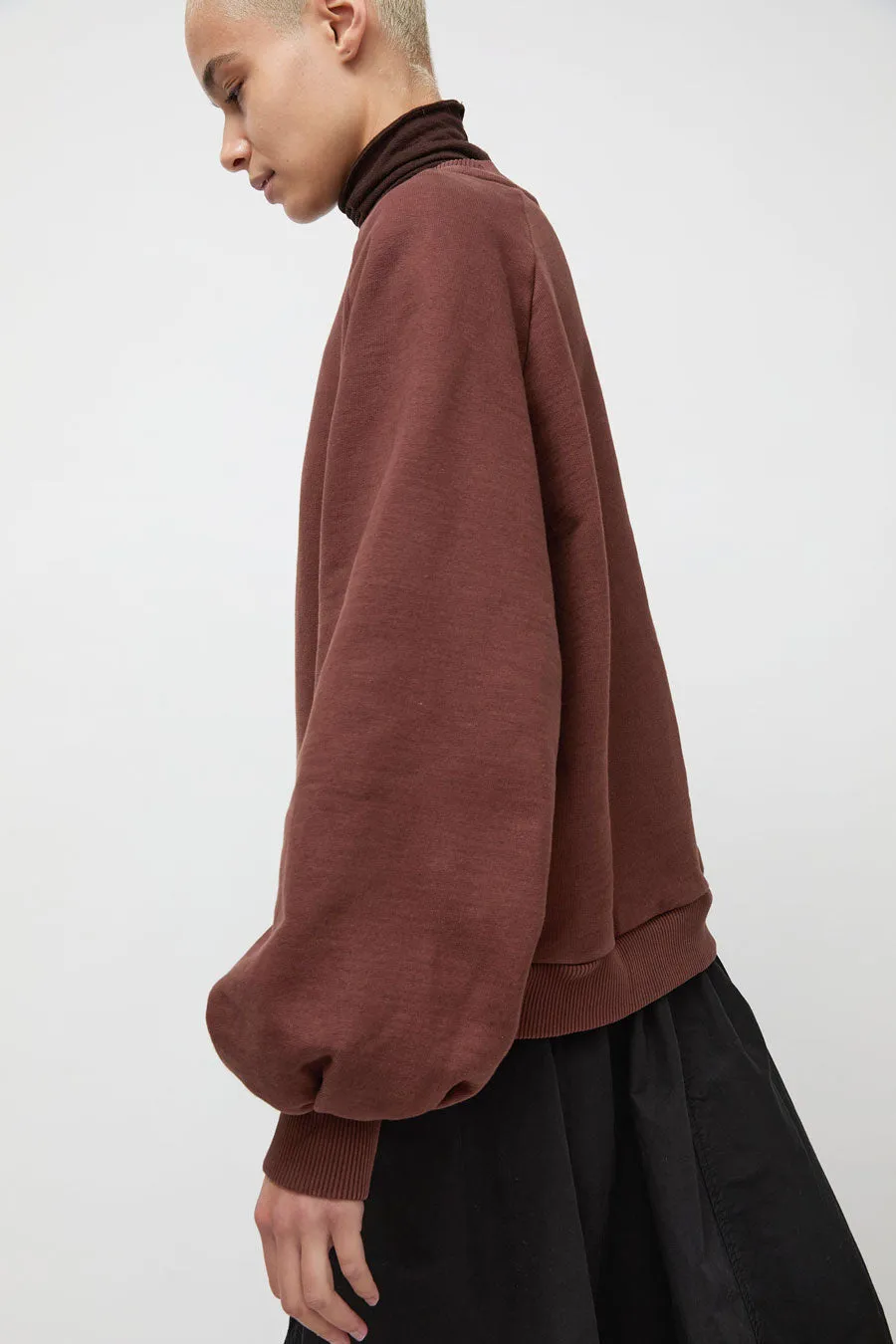 YMC Bellow Sleeve Sweatshirt in Dark Brown sold by No. 6 product image thumbnail 2