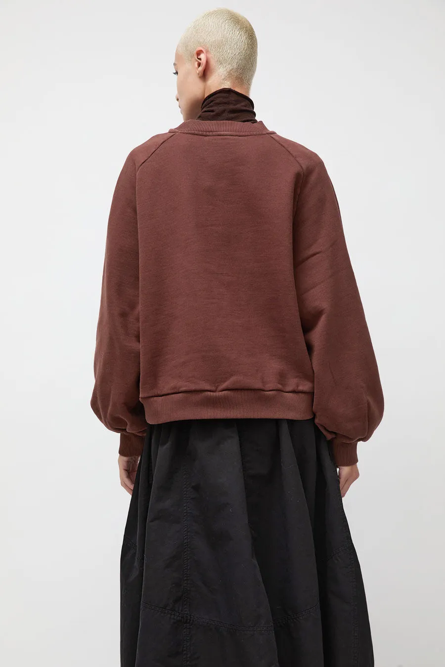 YMC Bellow Sleeve Sweatshirt in Dark Brown sold by No. 6 product image thumbnail 5