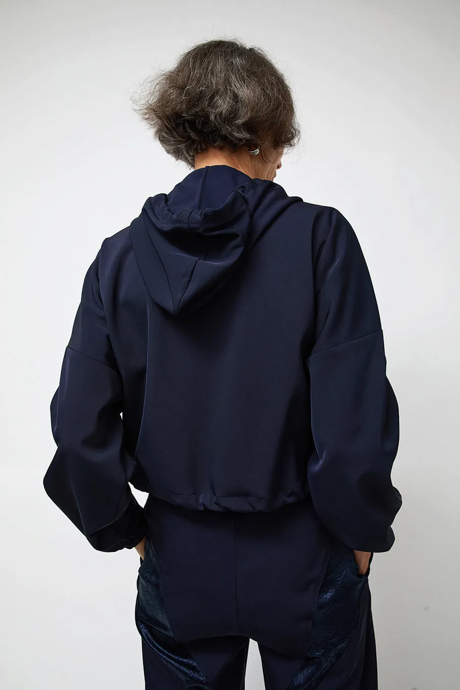 NOMIA Gathered Yoke Zip Jacket in Midnight sold by No. 6 product image thumbnail 3