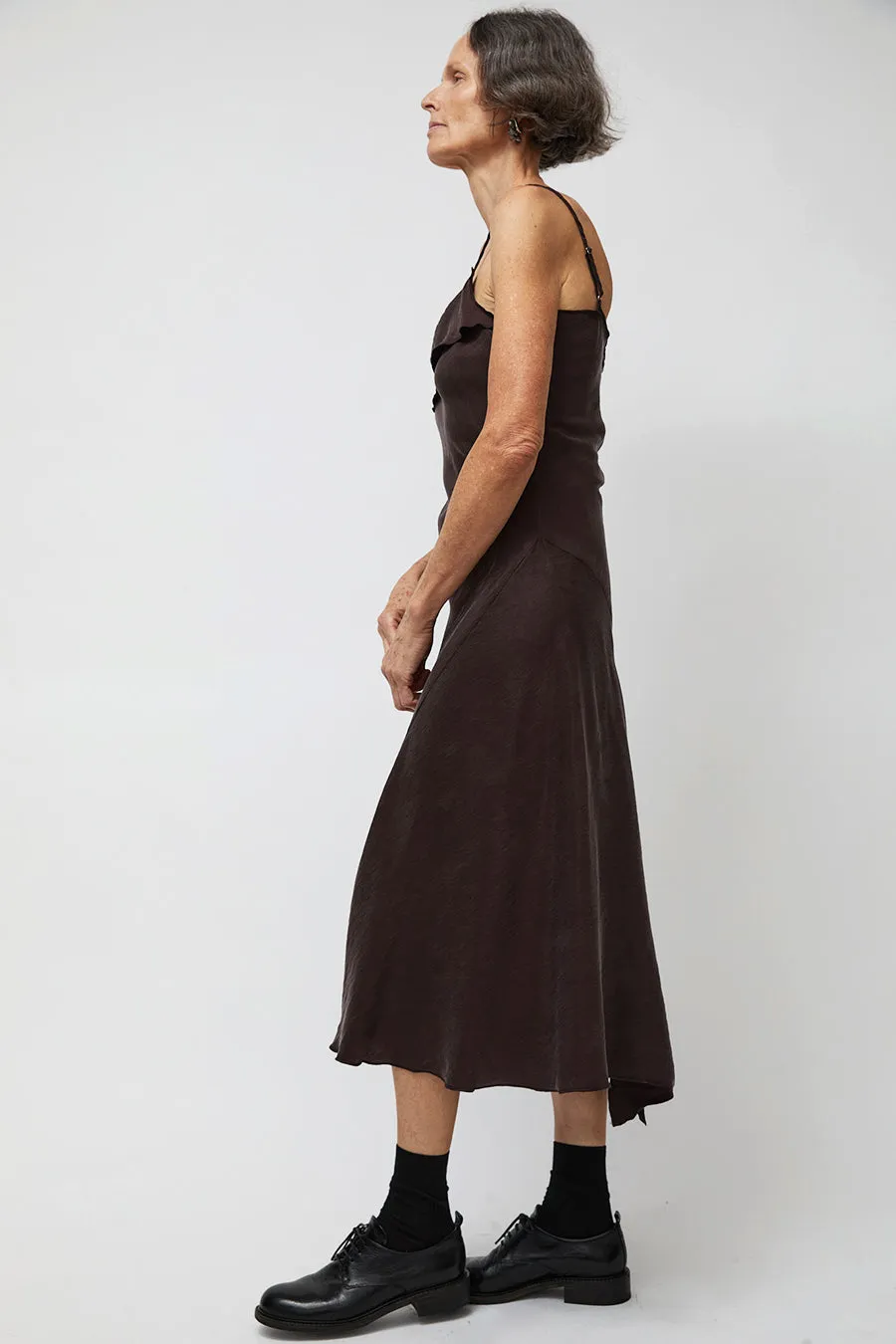 Ali Golden Asymmetrical Tank Dress in Brown sold by No. 6 product image thumbnail 2