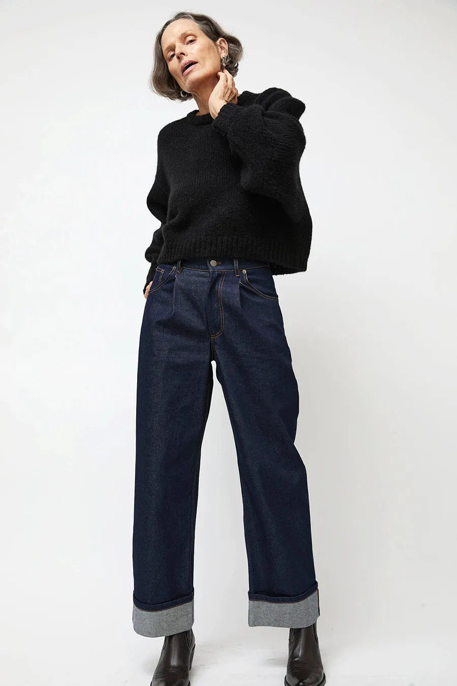 No.6 Colm Pant in Denim sold by No. 6