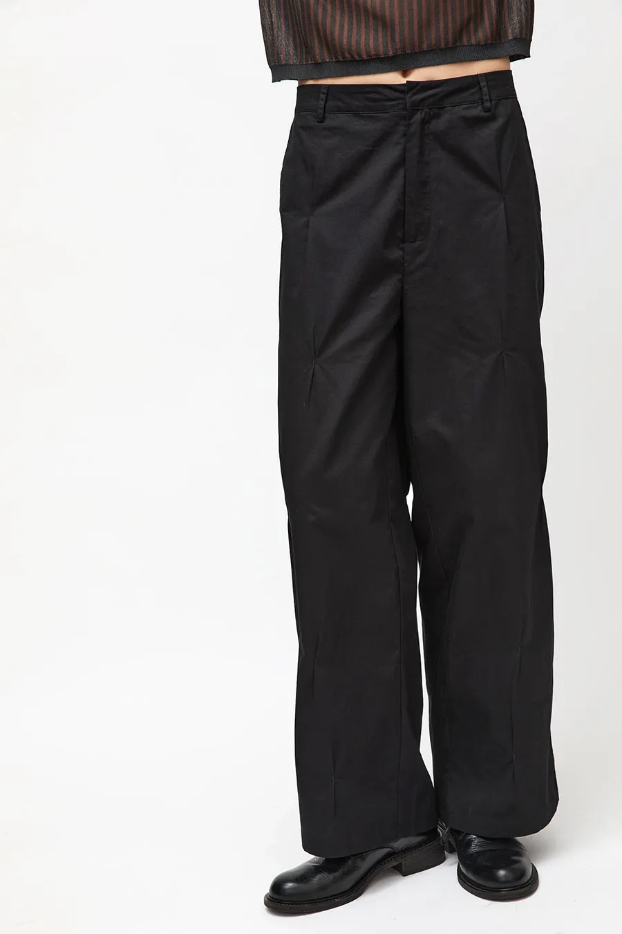 Deiji Studios Multi Pleat Pant in Black sold by No. 6 product image thumbnail 3