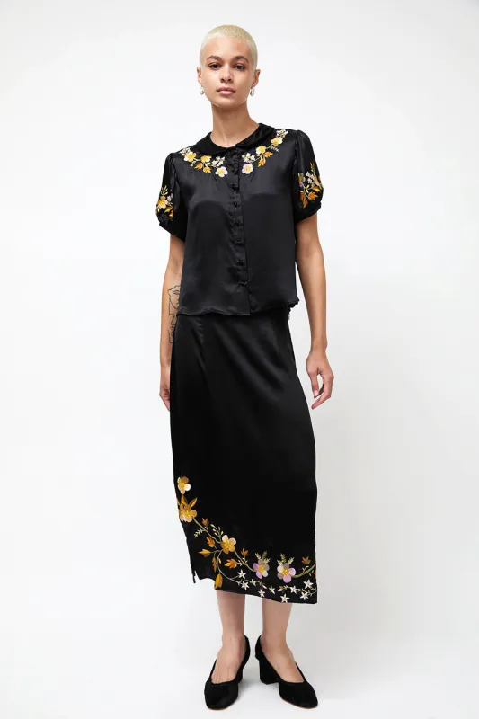 Ciao Lucia Larine Skirt in Black made by Ciao Lucia