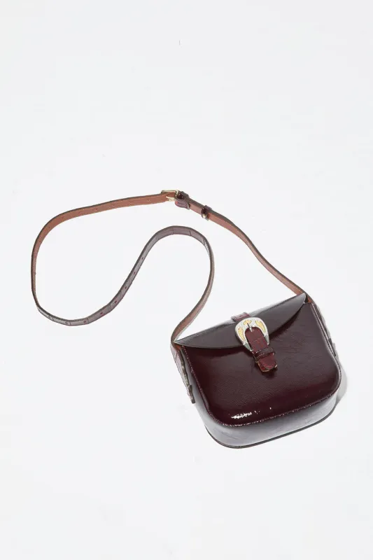 Herbert Frere Soeur Le Sab June Boston Bag in Crispy in Bordeaux and Cerise Noir made by No. 6